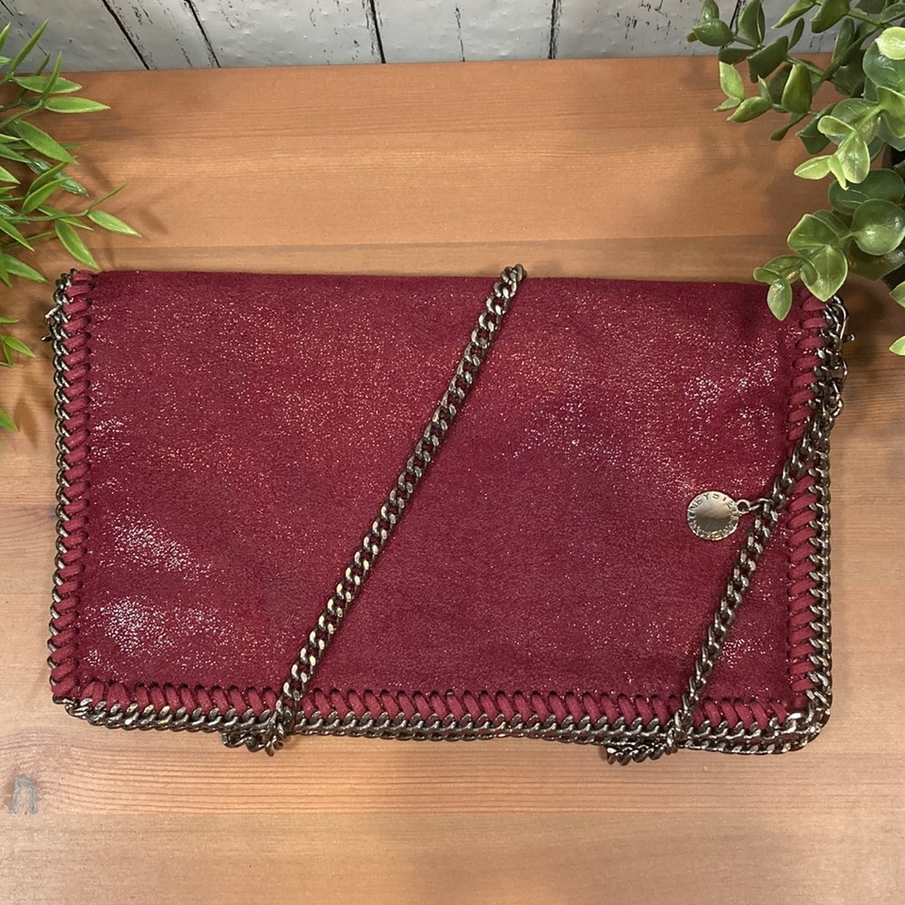 Stella McCartney Sparkly Flap Crossbody Bag